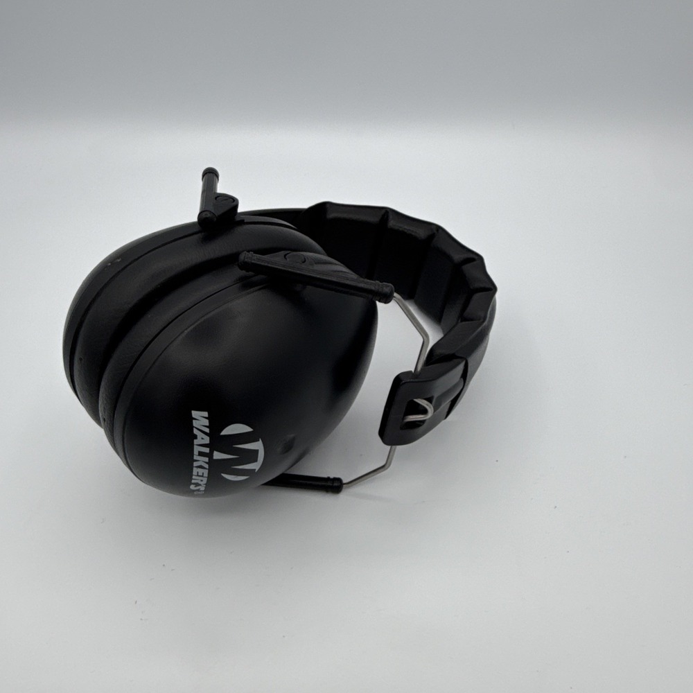 Walker's Pro Low‎ Profile Passive Folding Muffs, Lightweight, Black